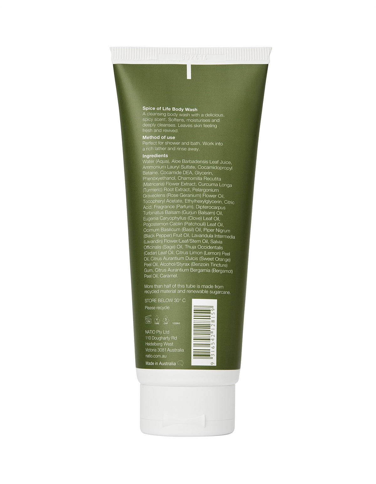 Mens Spice Of Life Body Wash 210ml