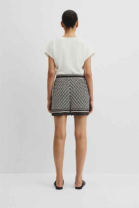 Print Cupro Short