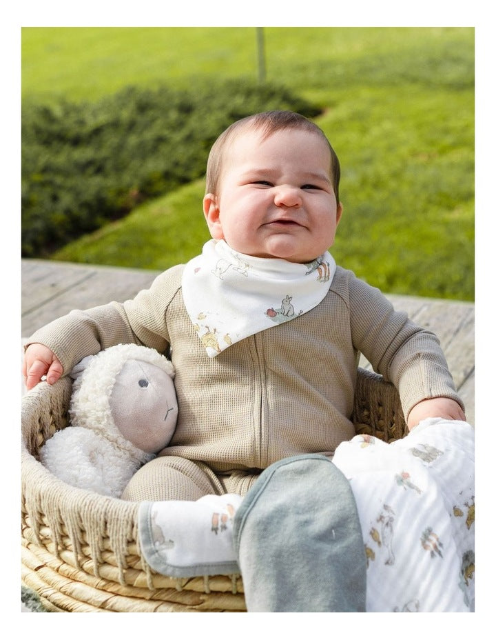 Little Linen Farmyard Lamb Boxed Gift Set