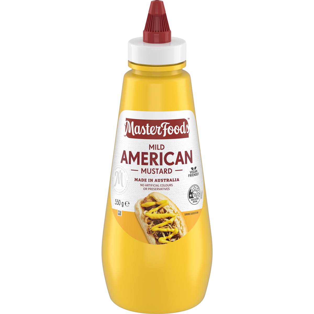 MasterFoods Mild American Mustard 550g