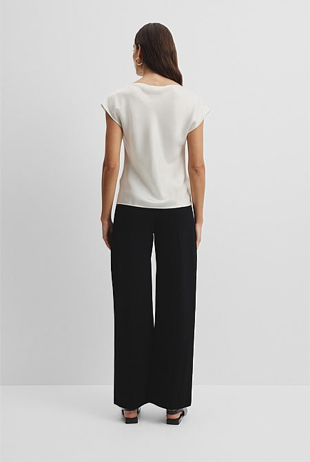 Satin Shell Top