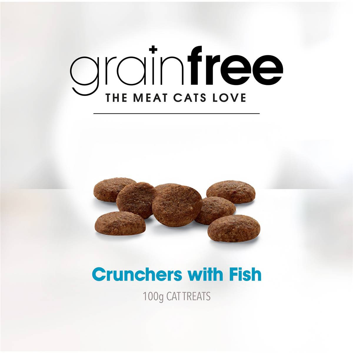 Fussy Cat Grain Free Crunchers Adult Cat Treats With Fish 100g