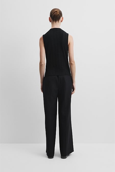 Mock Neck Rib Tank