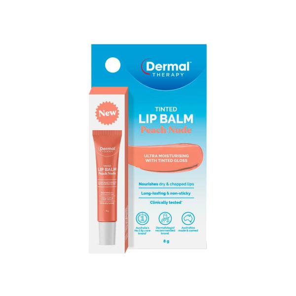 DERMAL THERAPY TINTED LIP BALM PEACH NUDE 8GRAM