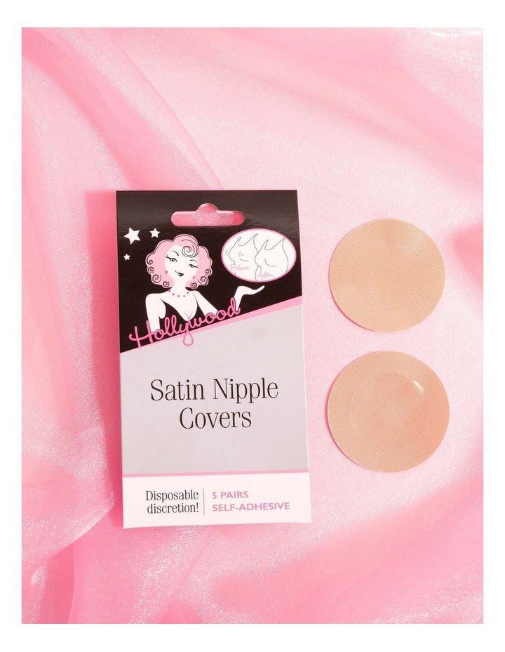 Satin Nipple Covers in Nude