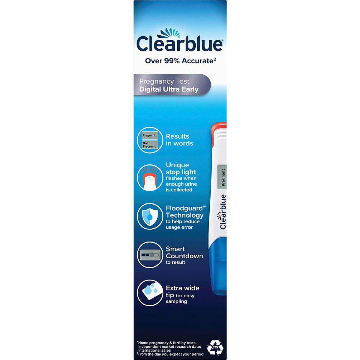 Clearblue Digital Ultra Early Pregnancy Test Each