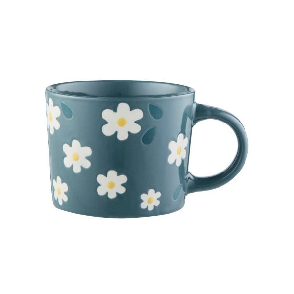 COOK & DINE PATTERNED EMBOSSED MUG