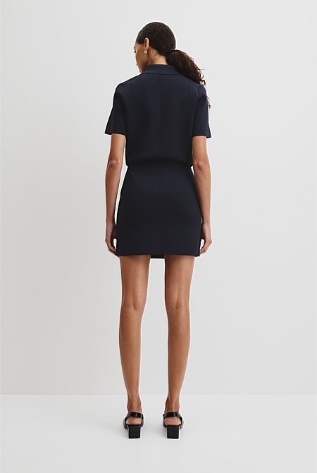 Compact Knit Mini Skirt