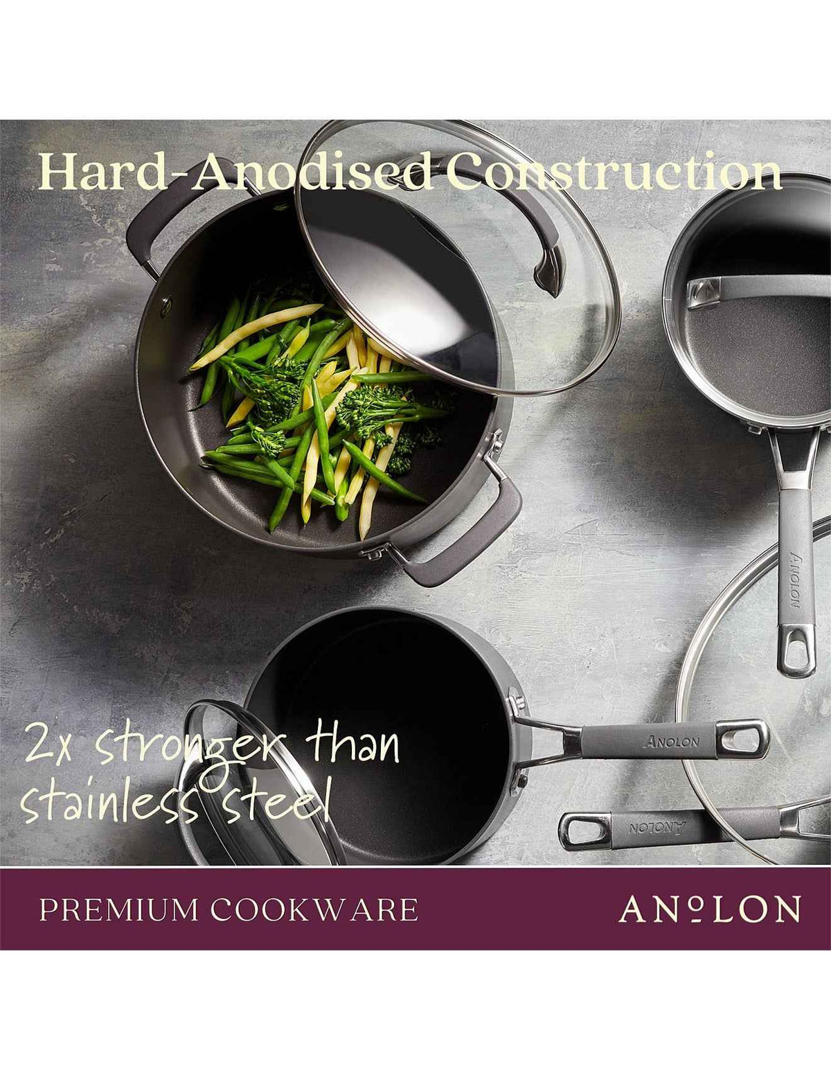 Endurance+ Nonstick Induction Stockpot Bonus Pasta Insert 24cm/7.6L