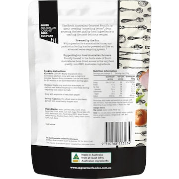 South Australian Gourmet Food Company Garden Pea & Smokey Bacon Soup Pouch 430g