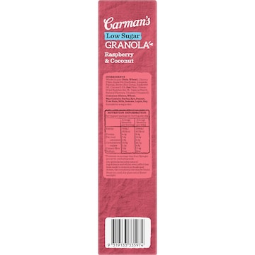Carman's Granola Raspberry & Coconut Low Sugar 450g