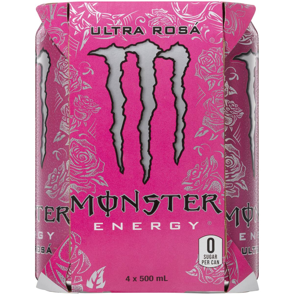 Monster Energy Ultra Rosa Multipack Cans 500ml x4 Pack