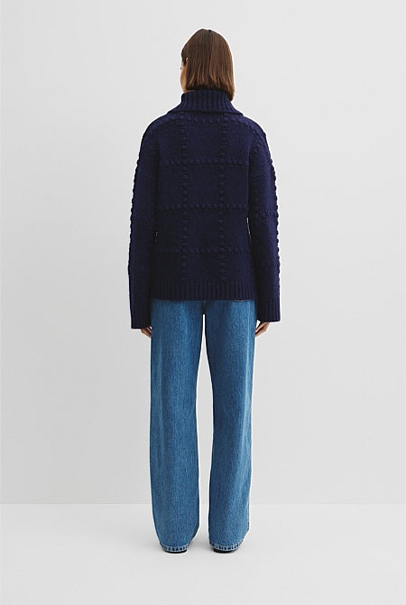 Long Sleeve Polo Knit