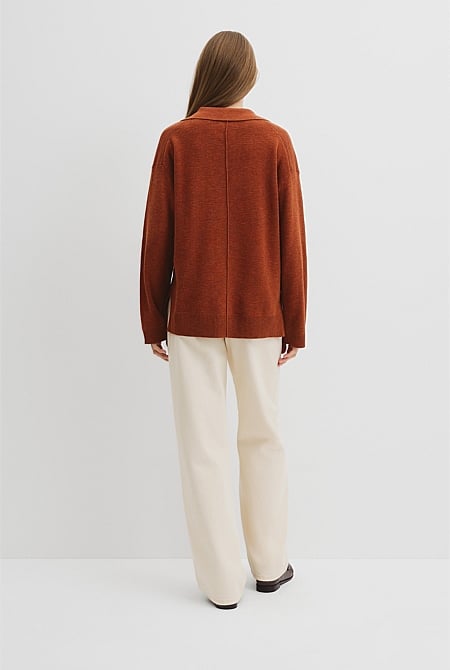 Cotton Linen Long Sleeve Knit