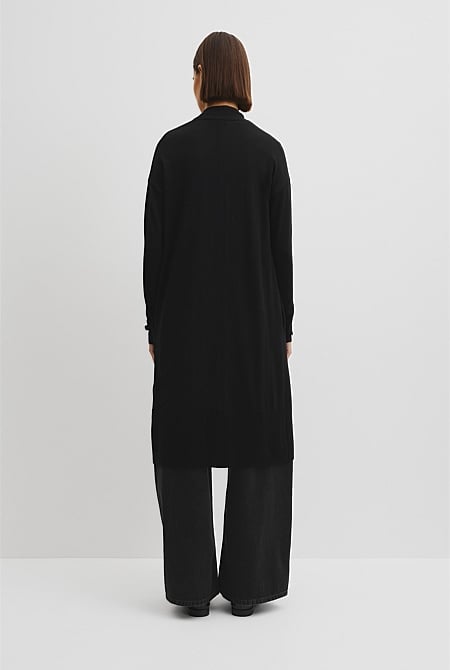 Lightweight Merino Longline Cardigan