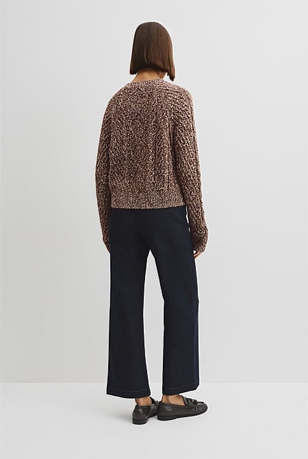 Twist Knit Cable Knit Pullover