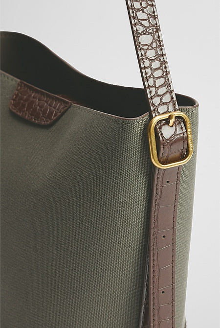 Structured Bucket Bag