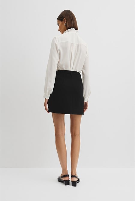 Belted Mini Skirt