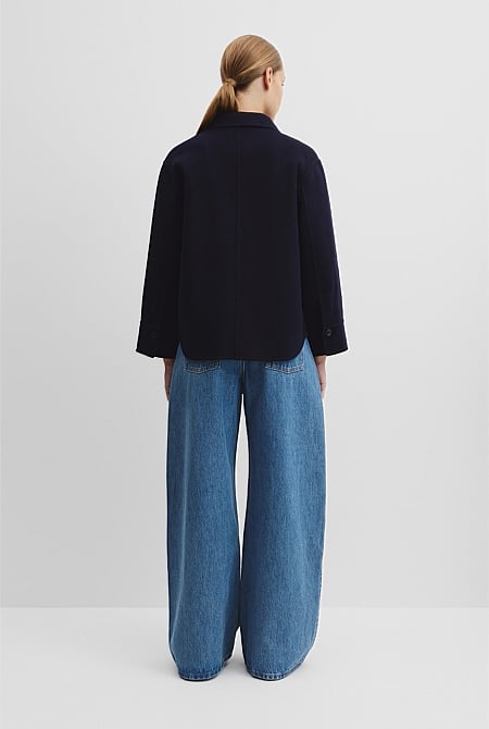 Wool Blend Lightweight Jacket