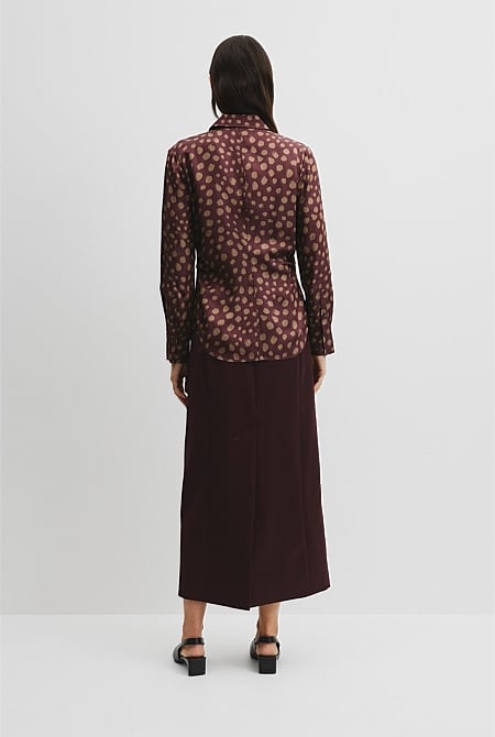 Print Tuck Shirt