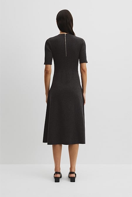 Compact Knit Midi Dress