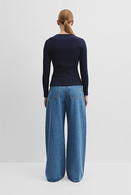 Long Sleeve Rib Top