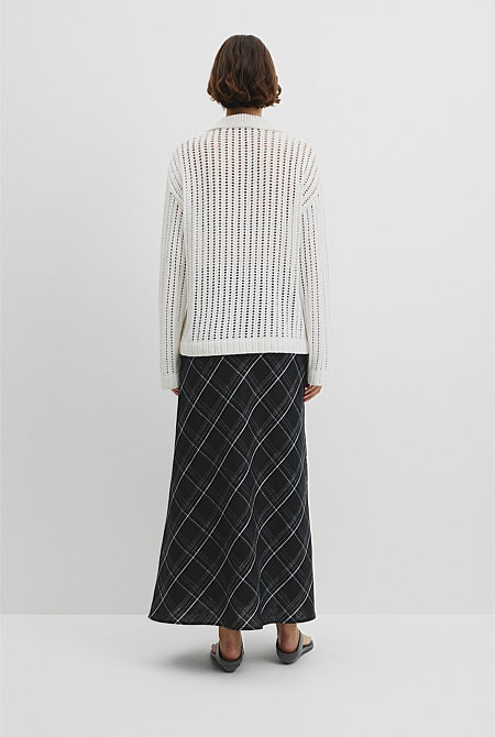 Australian Good Earth Cotton Long Sleeve Tape Knit