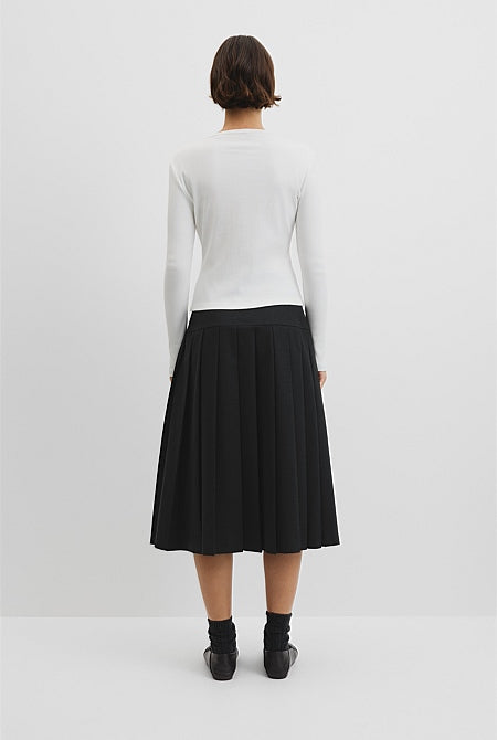 Long Sleeve Button Through Top