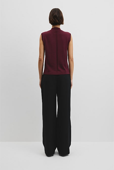 Merino Mock Neck Knit