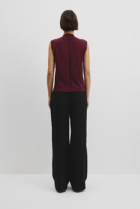 Merino Mock Neck Knit