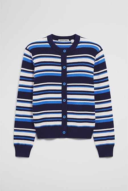 Stripe Knit Cardigan