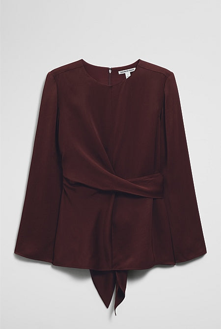 Twist Long Sleeve Blouse