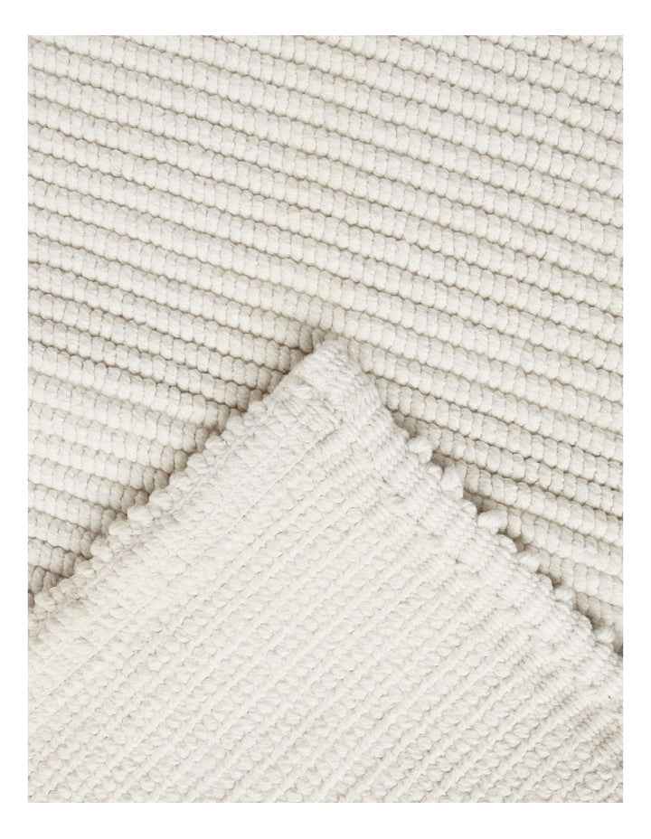 Textured Bath Mat in White