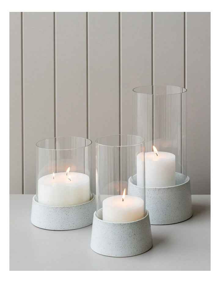 Portsea Chimney Medium 25.5cm in White Speckle