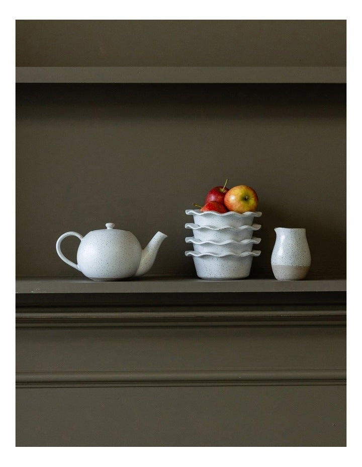 Natural Home Mini Creamer Jug in White Speckle