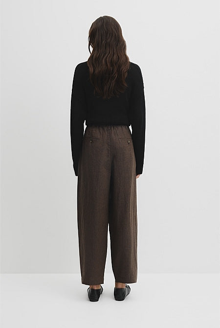 Tapered Linen Pant