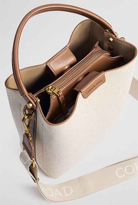 Spliced Bucket Bag