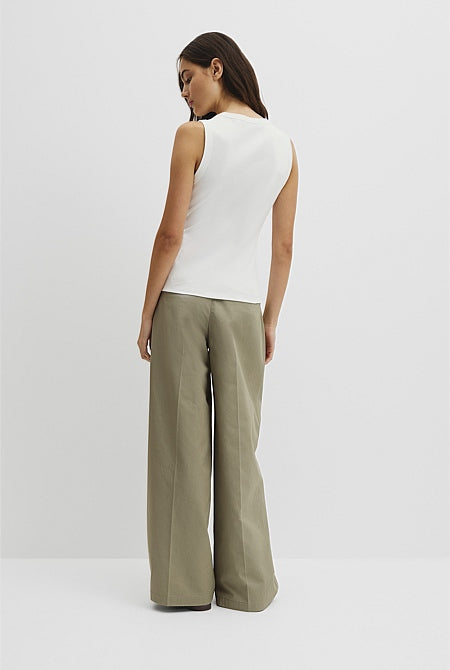 Australian Cotton High Neck Tank