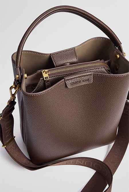 Spliced Bucket Bag