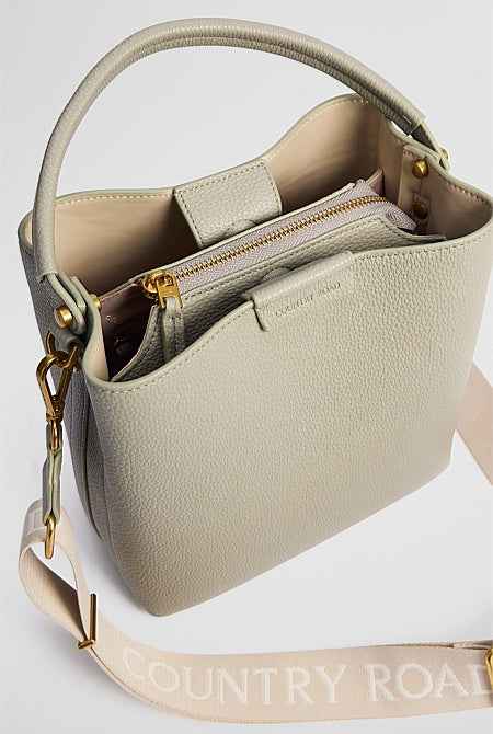Spliced Bucket Bag