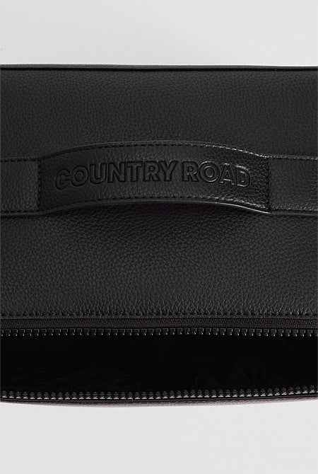 Branded Detail Large Convertible Cosmetic Case