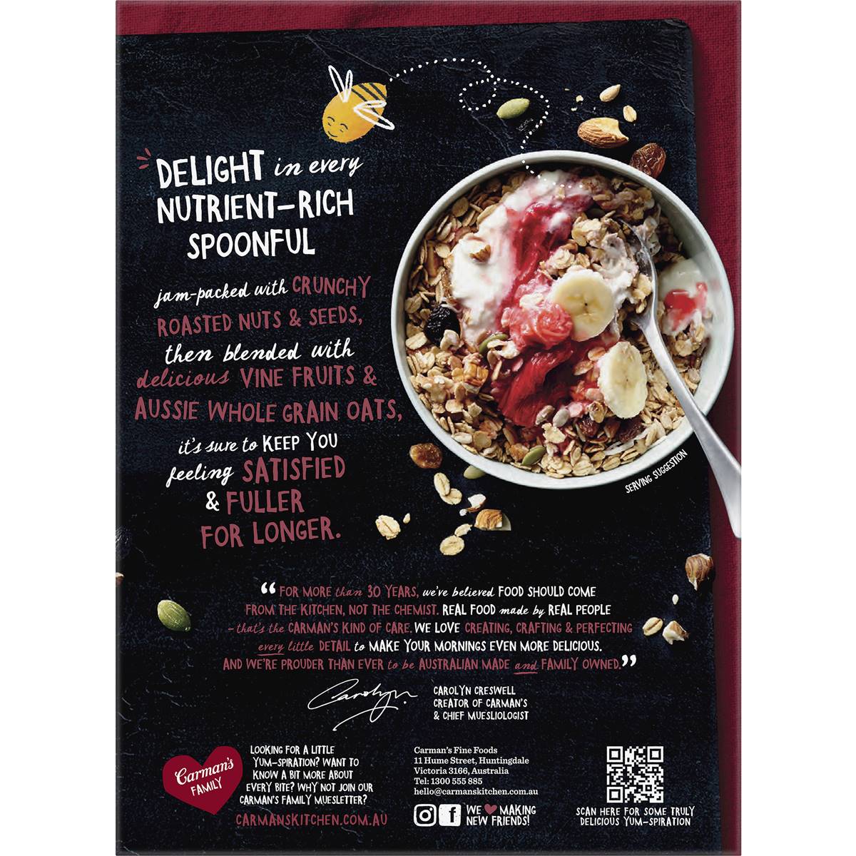 Carman's Muesli Toasted Classic Fruit & Nut 500g