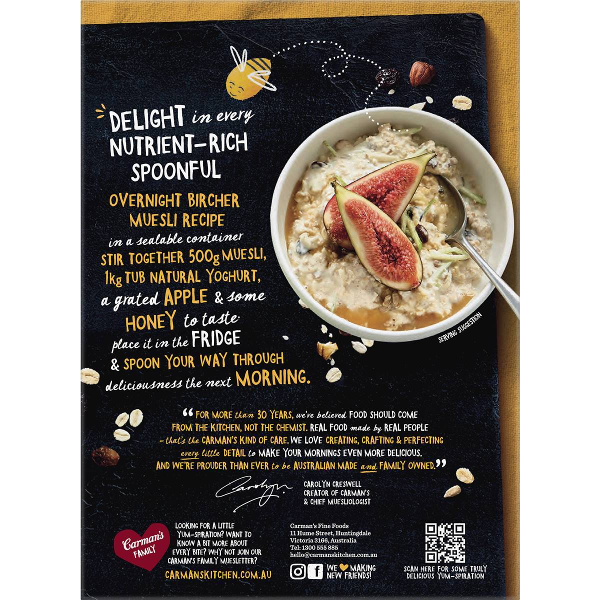 Carman's Muesli Natural Bircher 500g