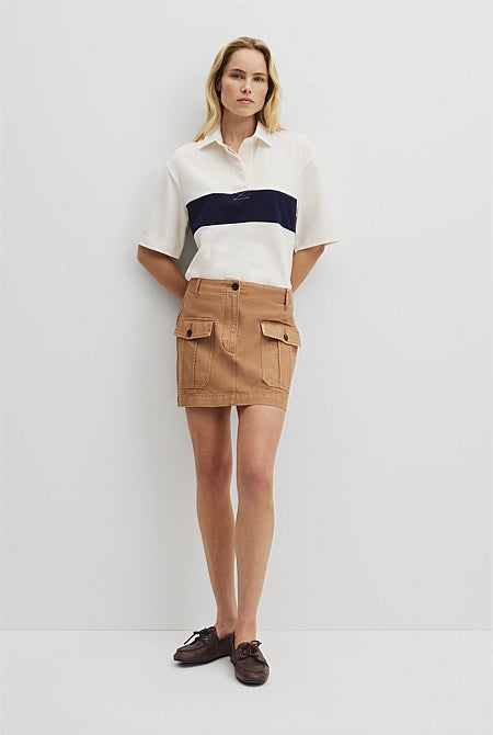 Australian Cotton Short Sleeve Workwear Block Rugby Polo