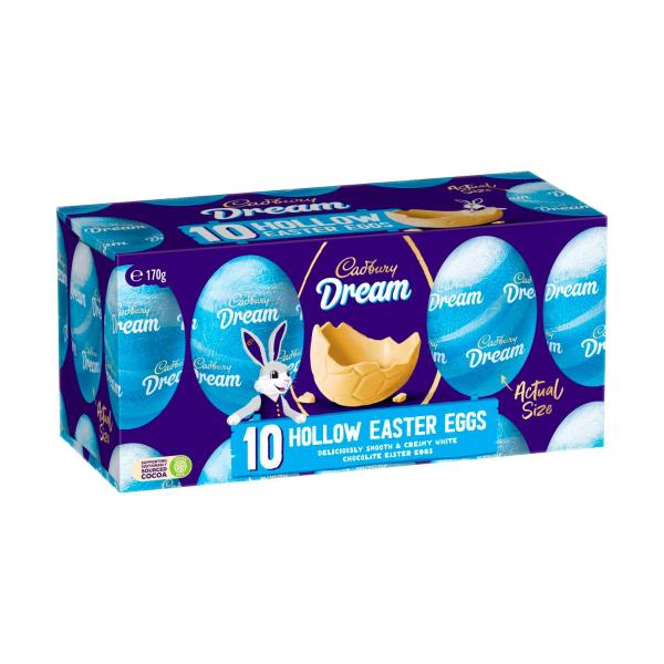 CADBURY DREAM CHOCOLATE HOLLOW HUNTING EASTER EGGS 170G