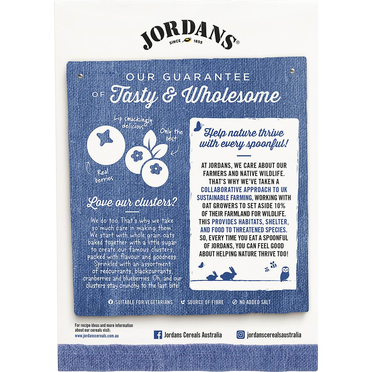 Jordans Crispy Oat Clusters Wild About Berries 500g
