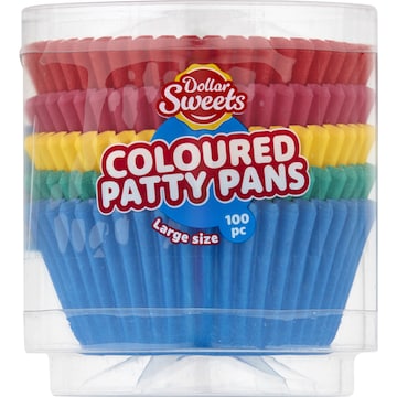 Dollar Sweets Assorted Large Patty Pans 100 pack