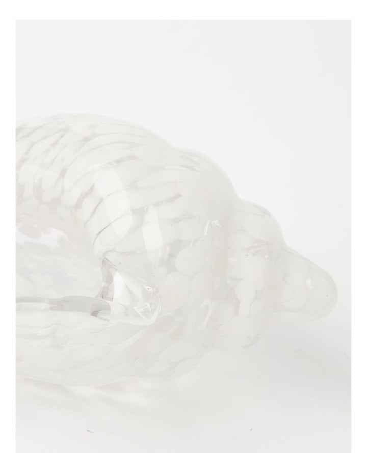 Trinidad Glass Conch Shell Sculpture 13cm in White