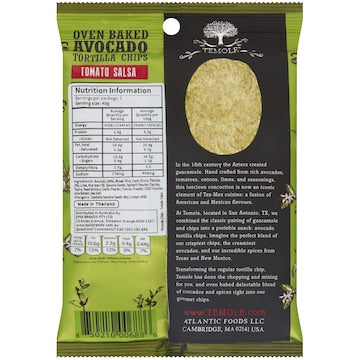 Temole Avocado Chips Tomato Salsa 40g