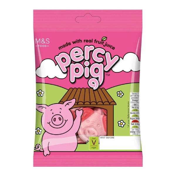 M&S PERCY PIG FRUIT GUMS 170GM